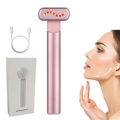 2026 New EMS Microcurrent Face Lifting Device Red Light Facial Wand Eye Neck Massager Skin Tightening anti Wrinkle Beauty Tool