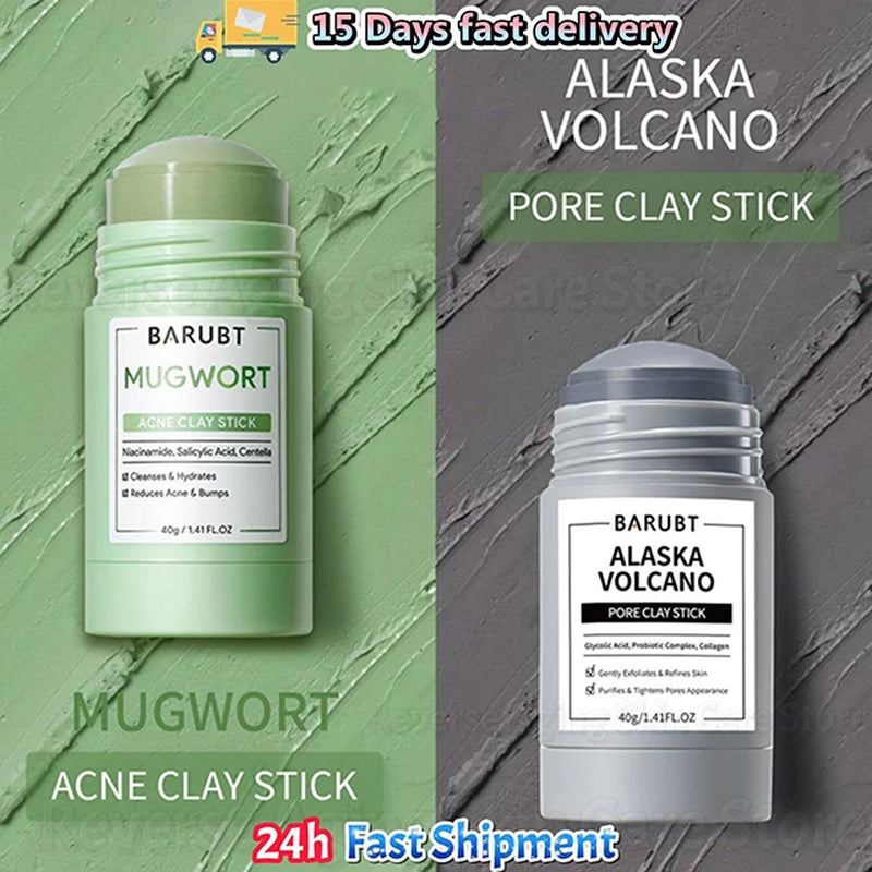 Alaska Volcano Mask Mugwort Cleansing Mask Stick Shrink Pores Acne Deep Blackhead Remover Facial Cleansing Moisturizing Mask 40G