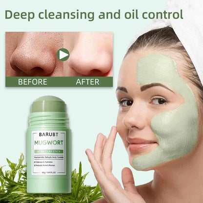 Alaska Volcano Mask Mugwort Cleansing Mask Stick Shrink Pores Acne Deep Blackhead Remover Facial Cleansing Moisturizing Mask 40G
