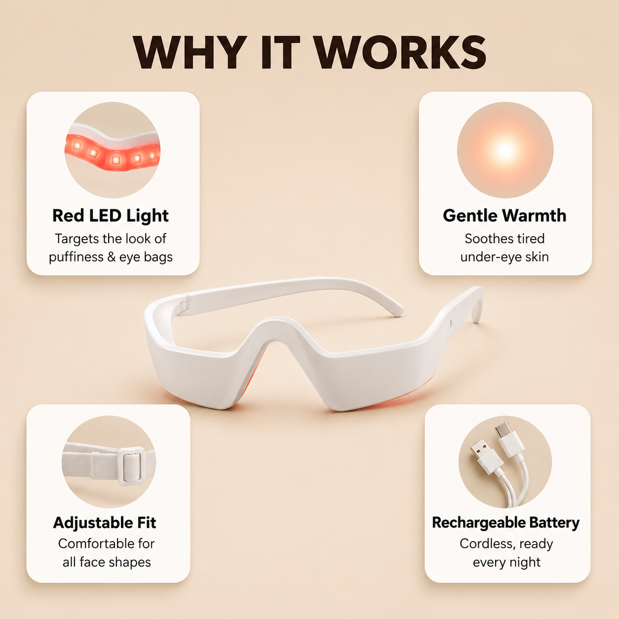 Red Light Eye Mask